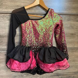 Curtain Call Dance Costume J5414 Jazz Tap Acro Diva Musical Theater Child L